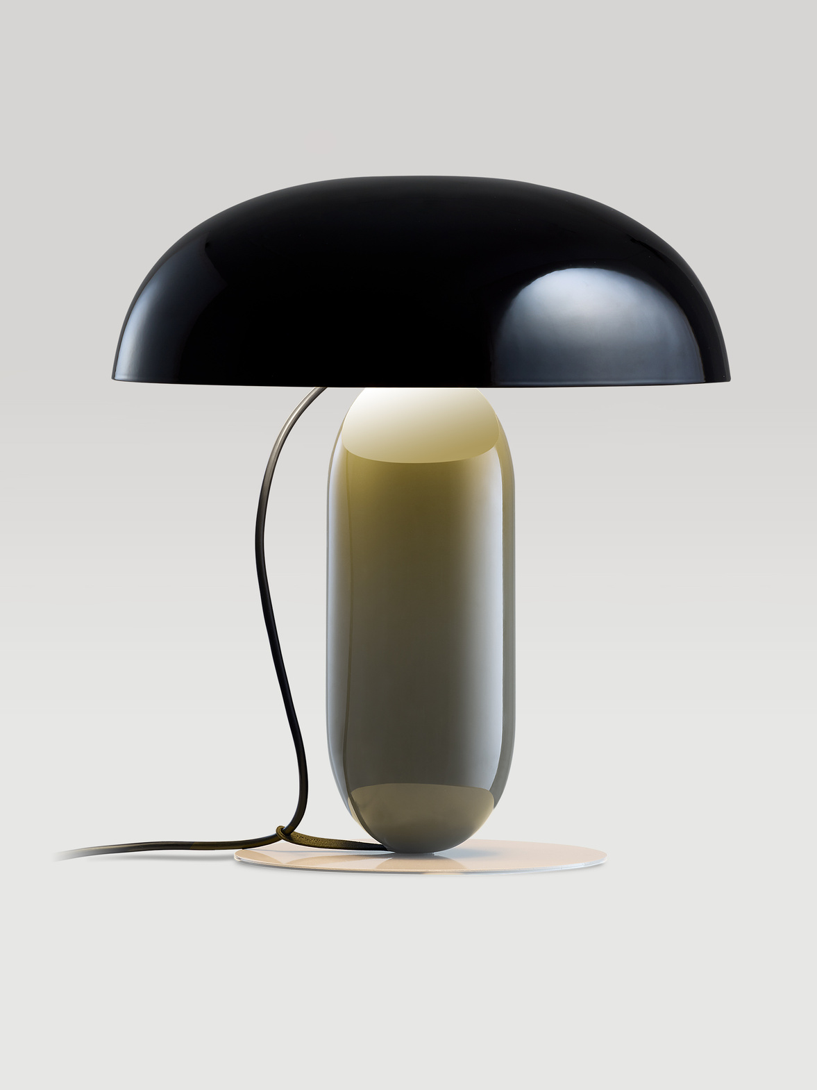 Marset :: Lampa stołowa Gambosa M wys. 41,3 cm czarno-szara