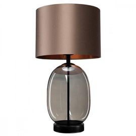 Kaspa :: Salvador Black table lamp, brown and black, height 55 cm