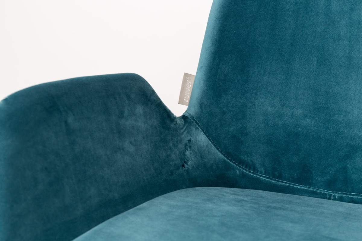 Zuiver :: Upholstered chair Brit blue