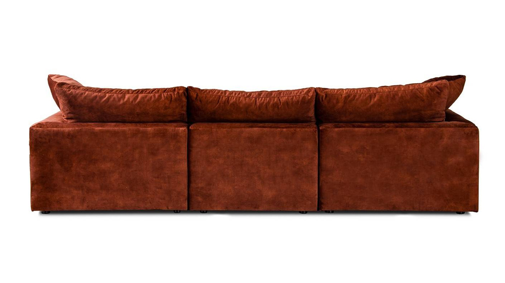 Nordic Line :: Lazy upholstered sofa orange 320x88x113 cm
