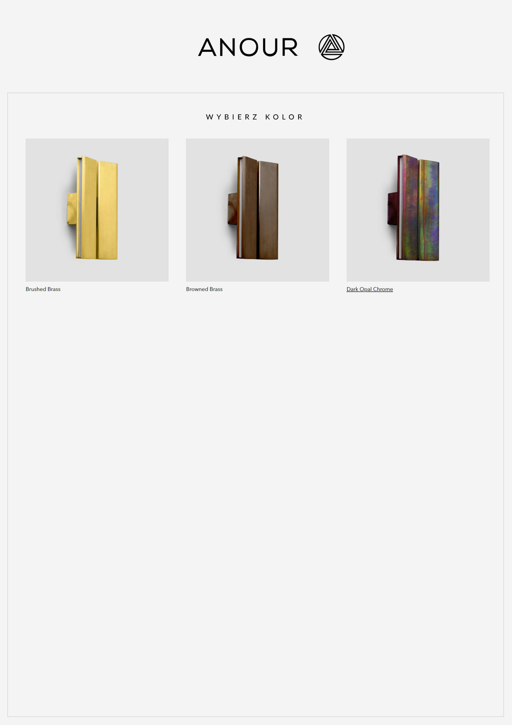 Anour :: Papilio Doppelte Wandleuchte / Wandleuchte, Breite 17 cm, dunkles Opalchrom