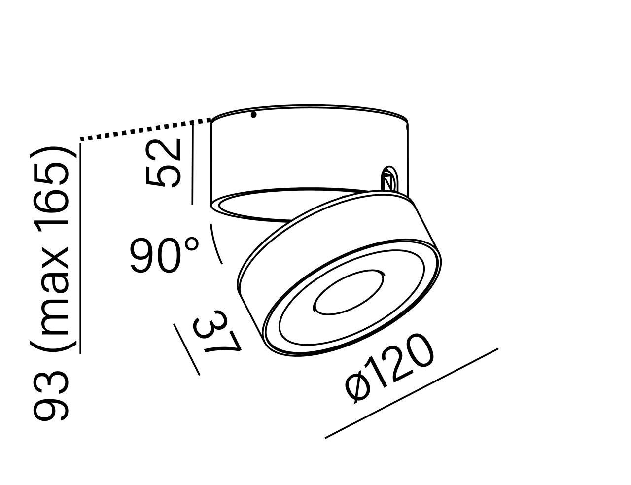 Aqform :: Reflektor aus Aluminium QRLED move weiß