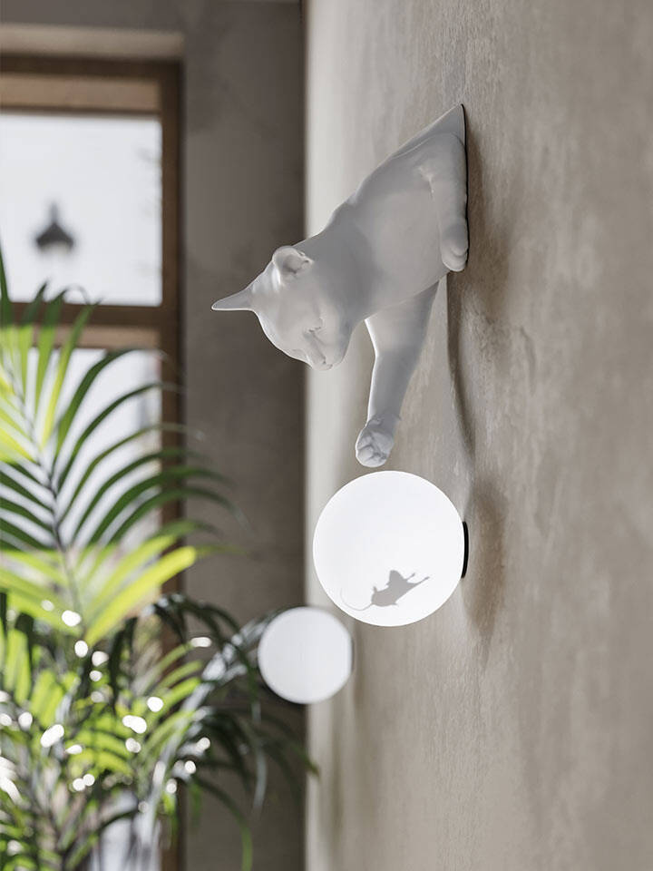Karman :: Maoo wall lamp / sconce, height 36 cm, white