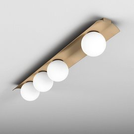 Aqform :: Ceiling lamp Modern Ball gold white shades W: 120 cm
