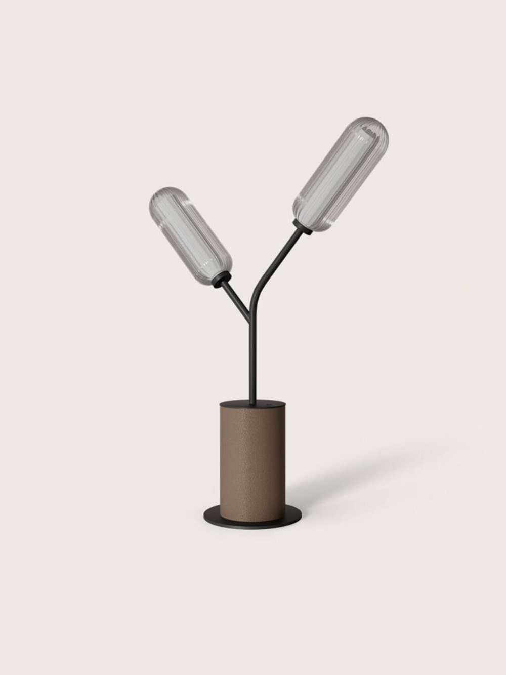 Aromas :: Lari table lamp, height 69.5 cm, black and brown