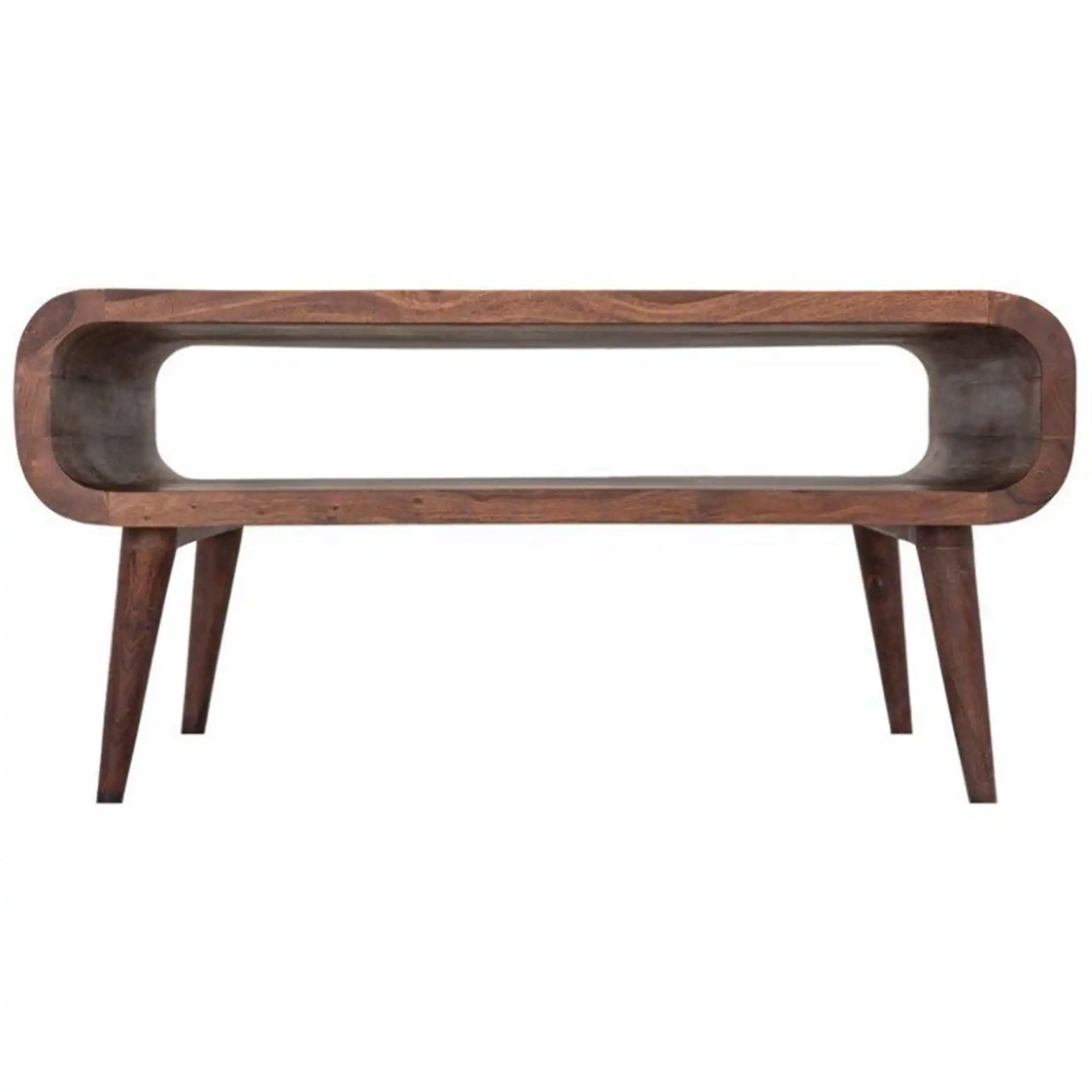 TABLE4U ::  Drewniany stolik kawowy Gubbe 100x50x40 - kolor czekolada