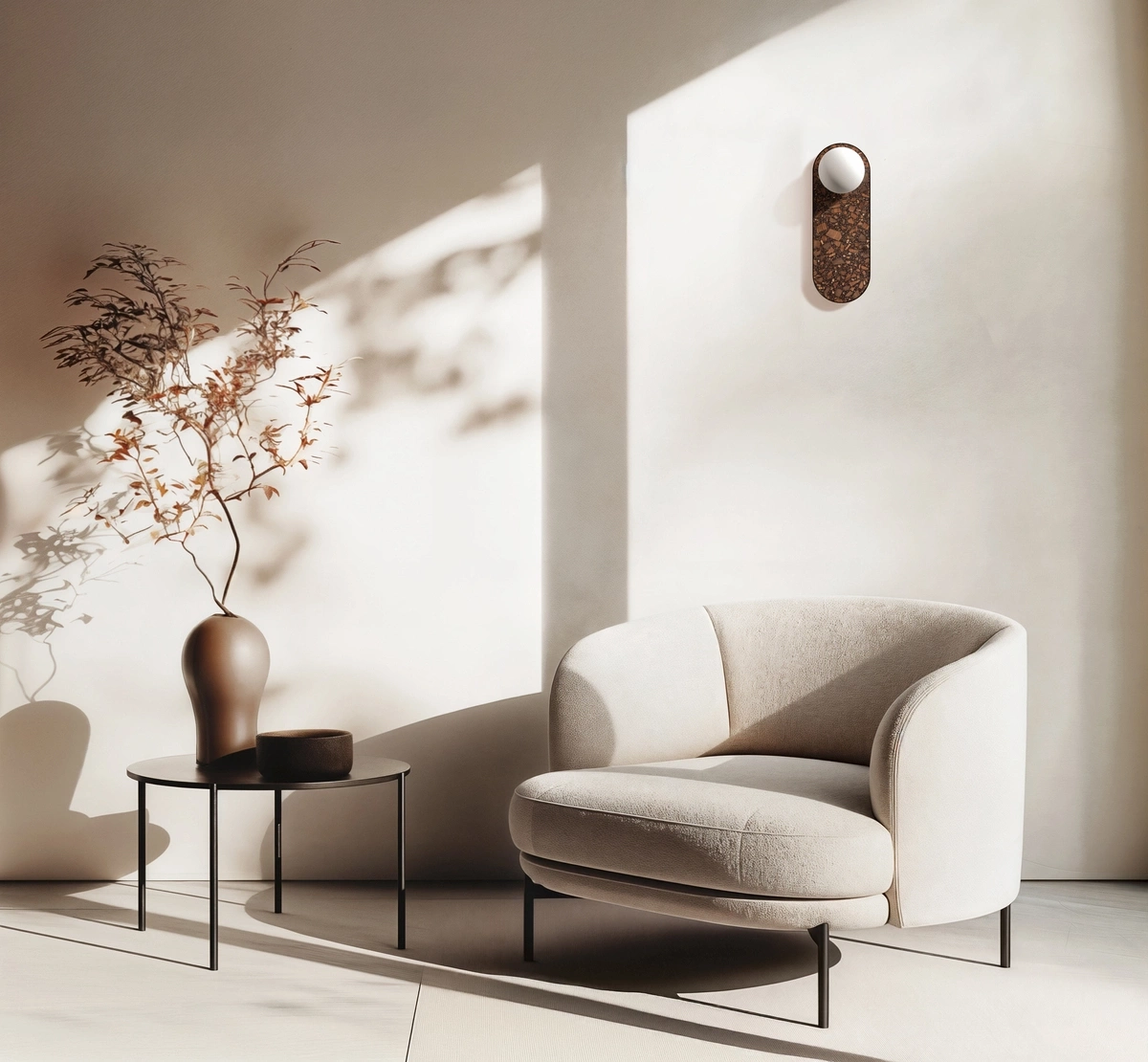 Kaspa :: Lampa ścienna / kinkiet Apolin wys. 65 cm biały