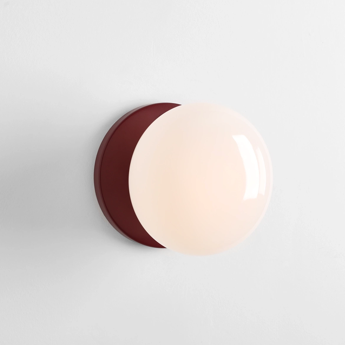 Artera :: Lampa ścienna / kinkiet Flo Ruby S szer. 19 cm bordowy