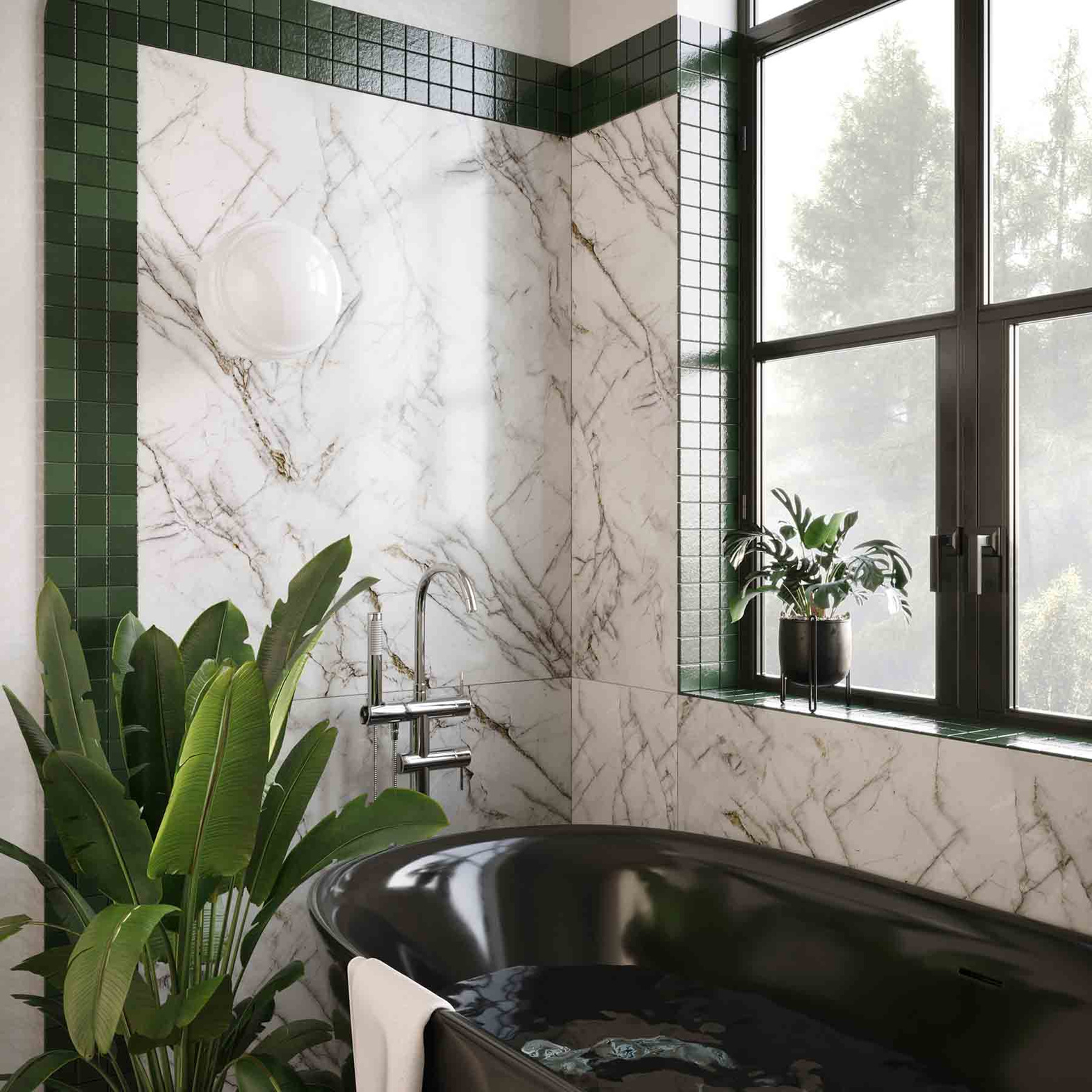 Embassy Interiors :: Saturn Wand-/Deckenleuchte, Durchmesser 25 cm, Weißmessing