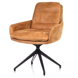 Claudie :: Johan upholstered chair with armrests, metal legs, color to choose from, width 54 cm