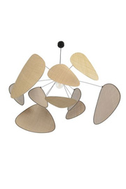 Market Set :: Lampa wisząca Screen z rafii śr. 110 cm rozm. XL beżowa