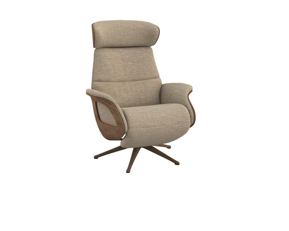 Flexlux : Fotel tapicerowany elektryczny Clement Medium Battery szary