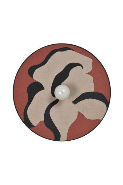 Marktset :: Sonia Laudet D60 Wandleuchte/Wandleuchte, Durchmesser 60 cm, burgunder-beige