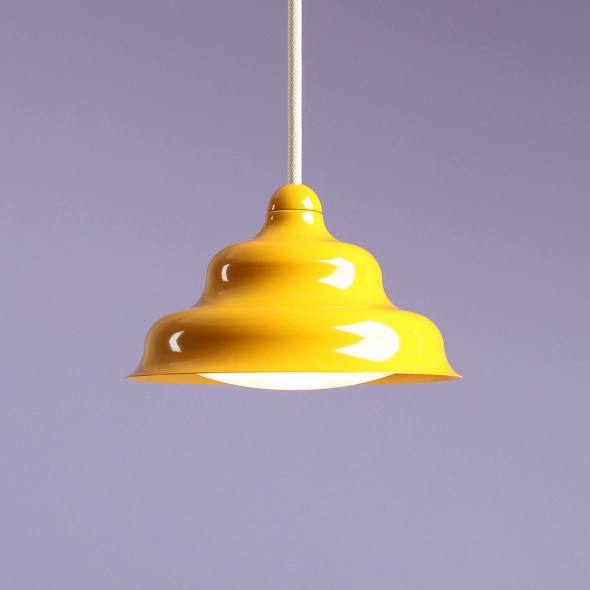 Artera :: Fala yellow hanging lamp, size S, diameter 17 cm