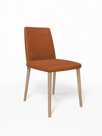 Mobitec :: Rob cognac upholstered chair width 47 cm