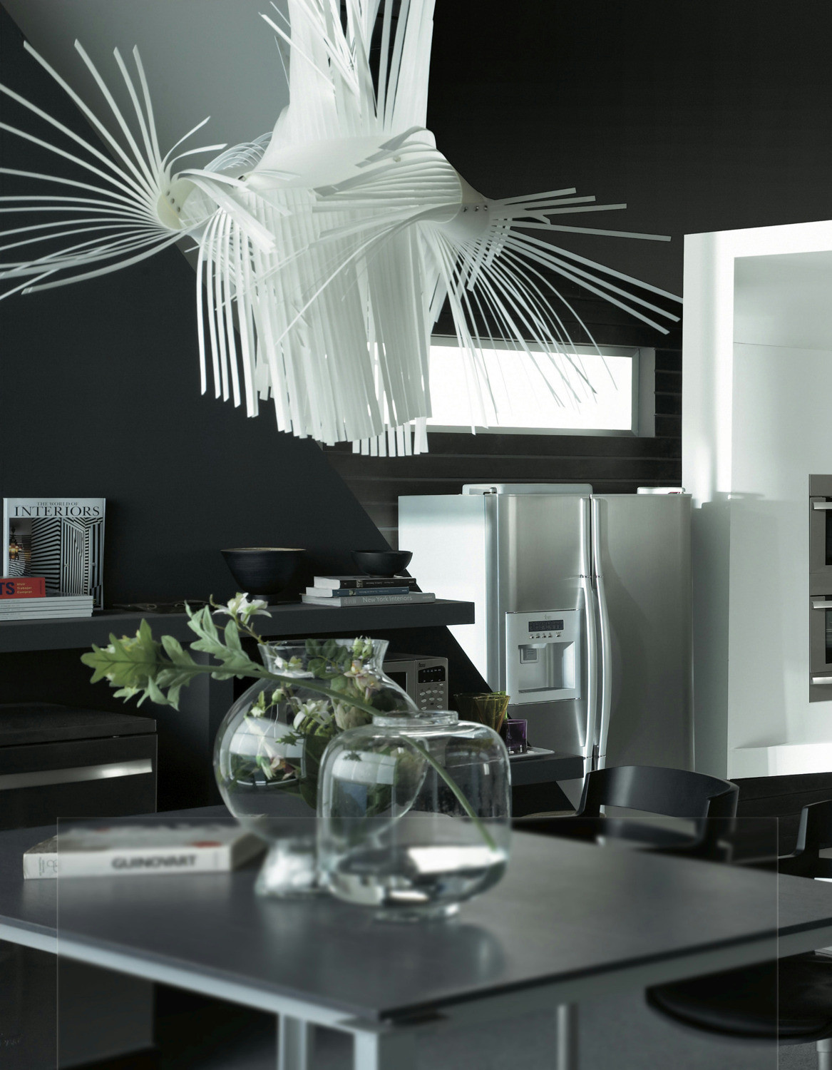 Lzf :: Hängelampe aus Holz Mini Mikado Durchmesser 70 cm weiß