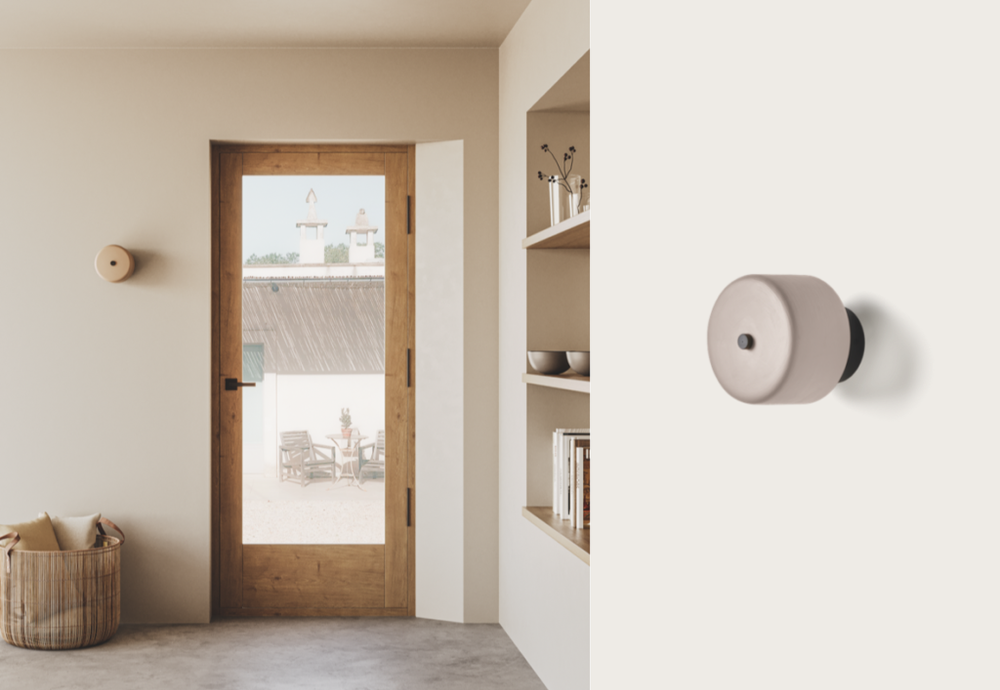 Aromas :: Lampa ścienna / kinkiet Aora ręcznie malowana ceramika śr. 13,4 cm kolor Brown Sugar