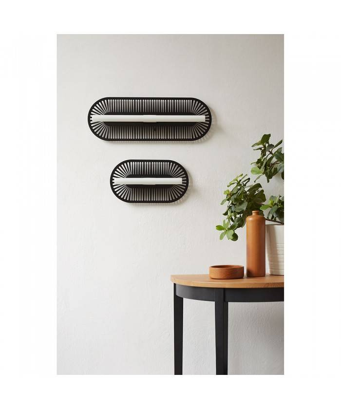 Ummo :: Sauva B black openwork wall lamp / sconce, height 35 cm