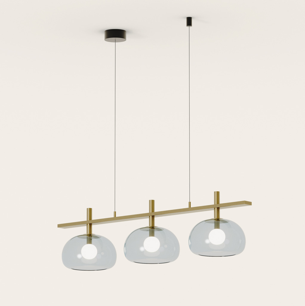 Aromas :: Lampa wisząca Cloud szer.110 cm złoty metal