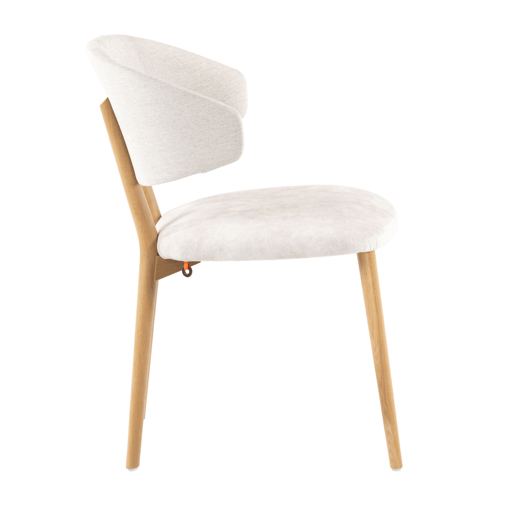 Mobitec :: Toro C06 upholstered chair, white, width 55 cm