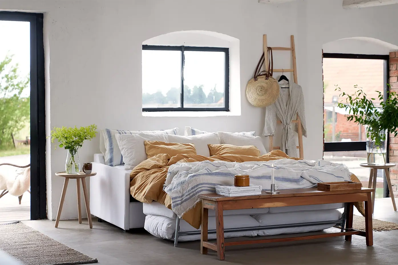 Sits :: Lukas upholstered sofa with sleeping function