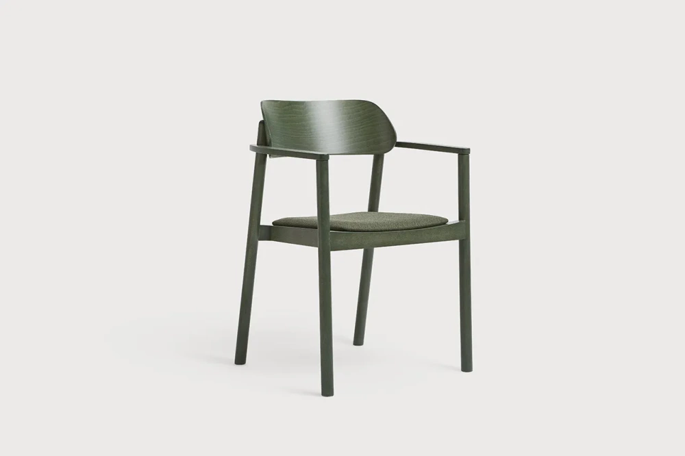 Paged :: Nimm green upholstered chair, width 59 cm
