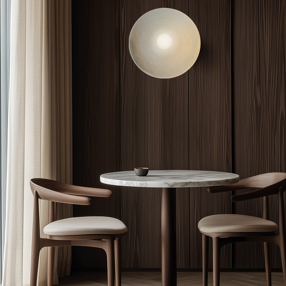 Aromas :: Lampa ścienna / kinkiet Dana śr. 35 cm beżowa