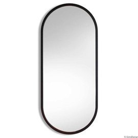 GieraDesign :: Wall mirror Ambient oval bathroom black 40x105 cm