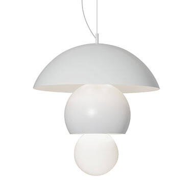 Karman :: Triluna hanging lamp, height 62 cm, white