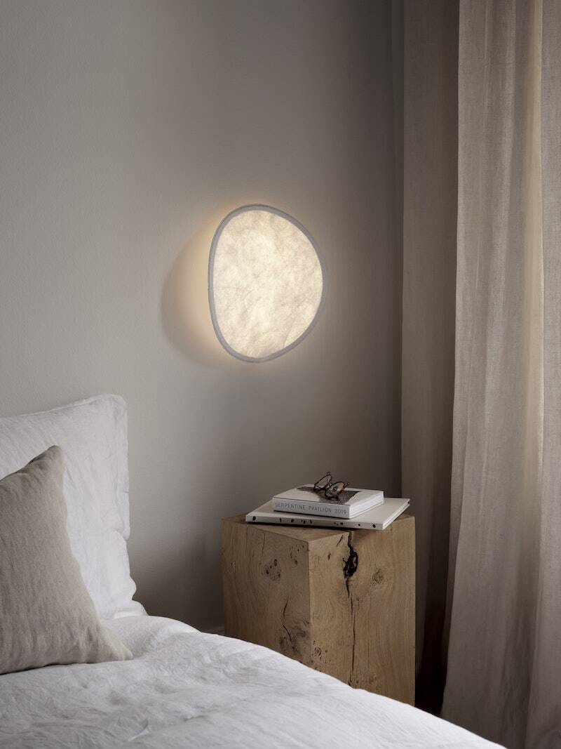 New Works :: Tense wall lamp / sconce, white, mounting height 44 cm