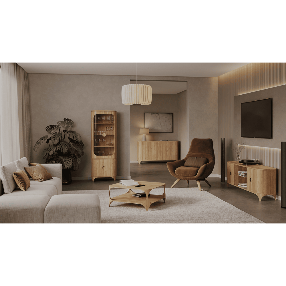 TABLE4U :: Drewniana komoda Mario 160x42x85 - natural oak