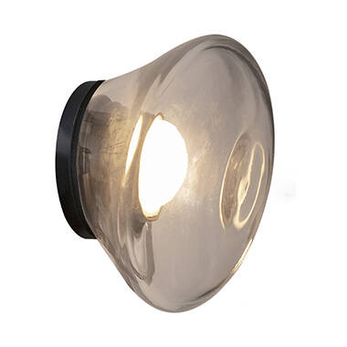 Karman :: Agua Außenwandleuchte / Wandleuchte, Durchmesser 13 cm, transparent