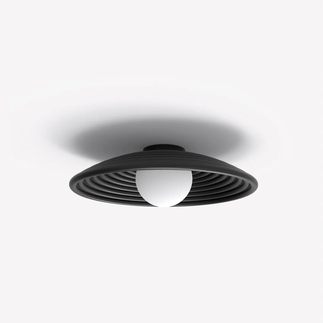 Robin :: Randa Mono Decken-/Wandleuchte, Durchmesser 25 cm, schwarz