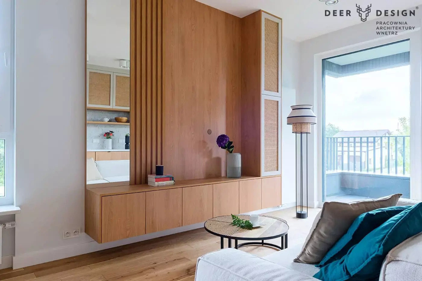 Marktset :: Singapur Stehleuchte, Muster 2, grau-beige, Höhe 158 cm