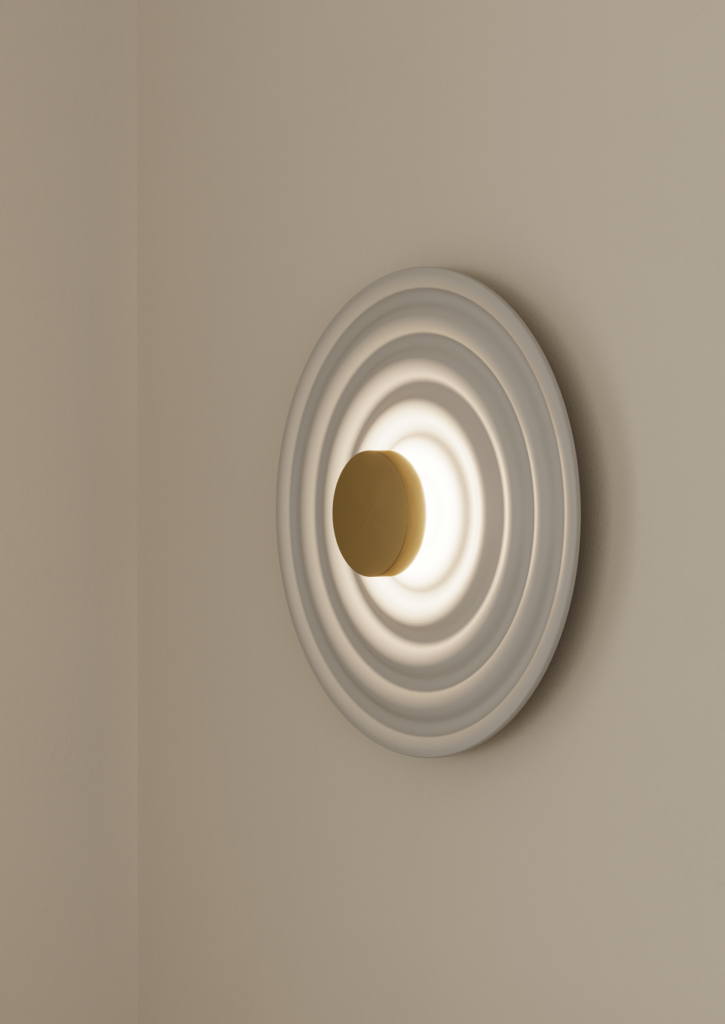 Aromas :: Lampa ścienna / kinkiet Rang biało-złoty śr. 50 cm / dostępne inne kolory