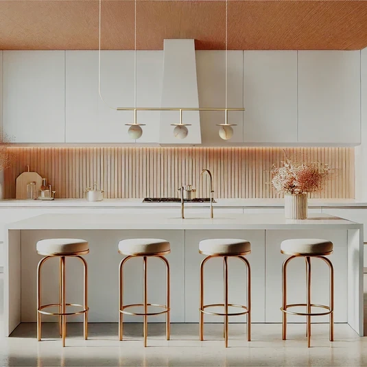 Robin :: Royal 3 pendant lamp, width 90 cm, brass and alabaster