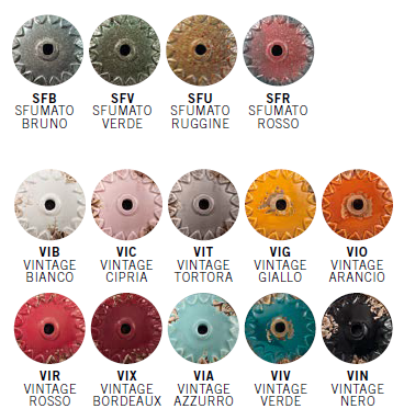 Ferroluce :: Schwarze Vintage-Hängelampe, Höhe 32 cm