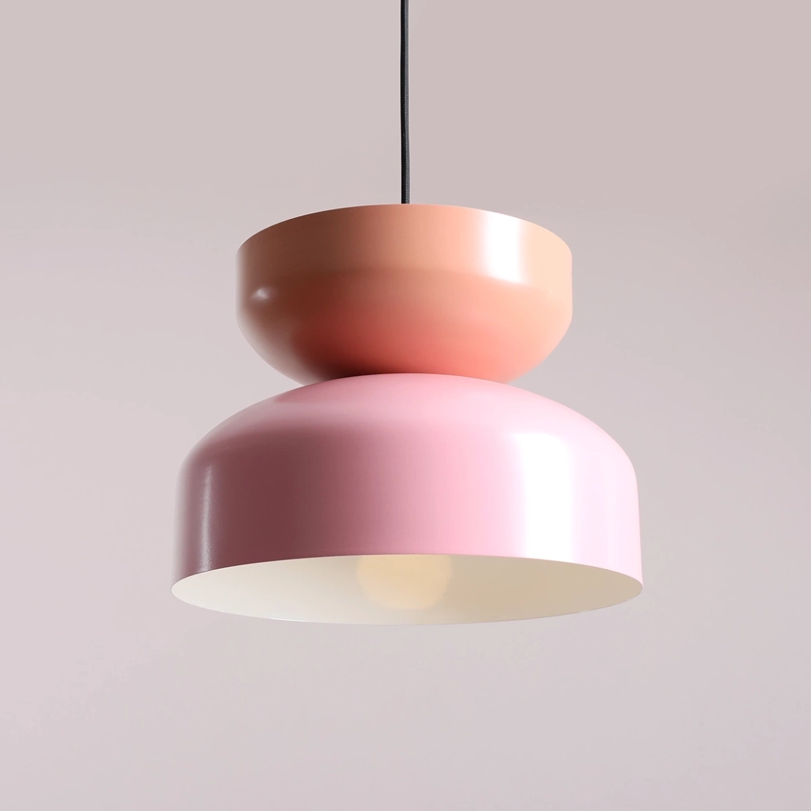ARTERA :: Modular pendant lamp in pastel colors TULA Pink/Coral