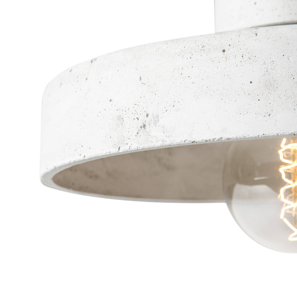 Loftlight :: Hängelampe aus Beton Korta Concrete Breite 33 cm weiß