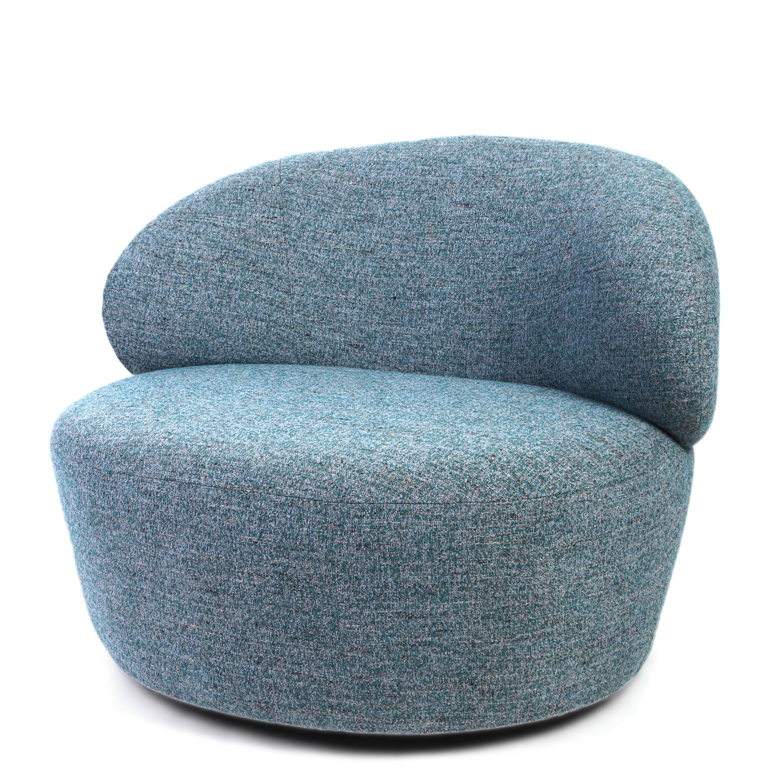 Claudie :: Vibo swivel chair, upholstered, color to choose, width 94 cm