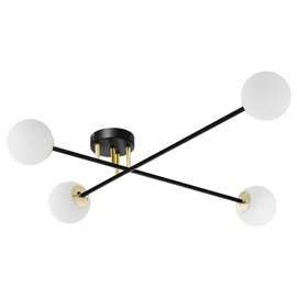 Kaspa :: Deckenlampe aus Metall Astra 4 Farbtöne schwarz