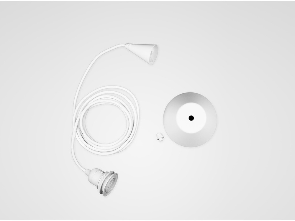 Petite Friture :: Hängelampe aus Metall Vertigo Durchmesser 200 cm weiß