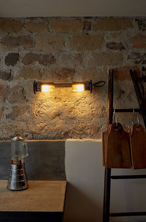 DCW:: In The Tube 100-500 gold wall lamp, width 52 cm