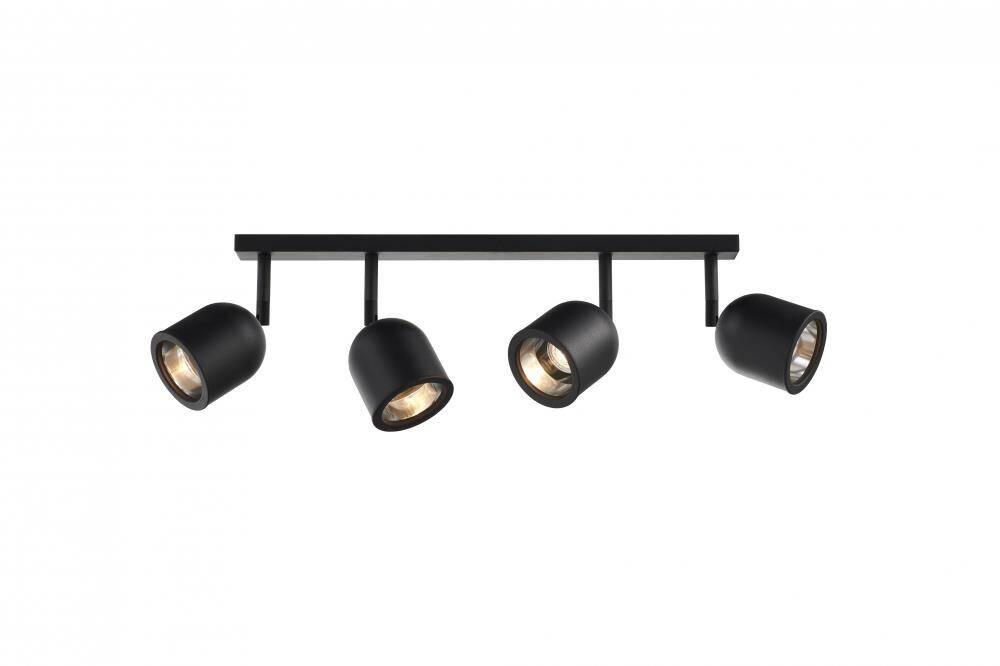 Kaspa :: Spark 4 New ceiling strip, 4 spotlights, black