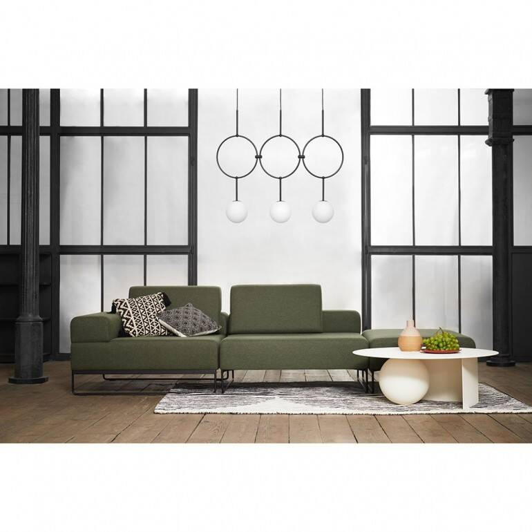 Ummo :: Isuulla C dreifache Deckenleuchte, schwarz, Höhe 41 cm, IP44