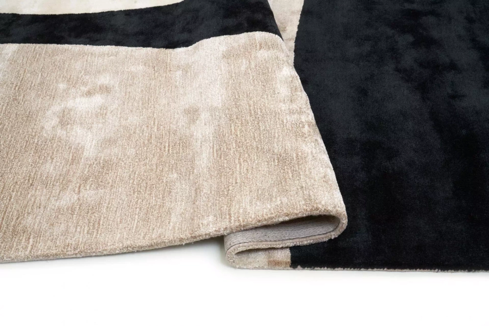 Carpet Decor :: Jazz beige and black handmade carpet
