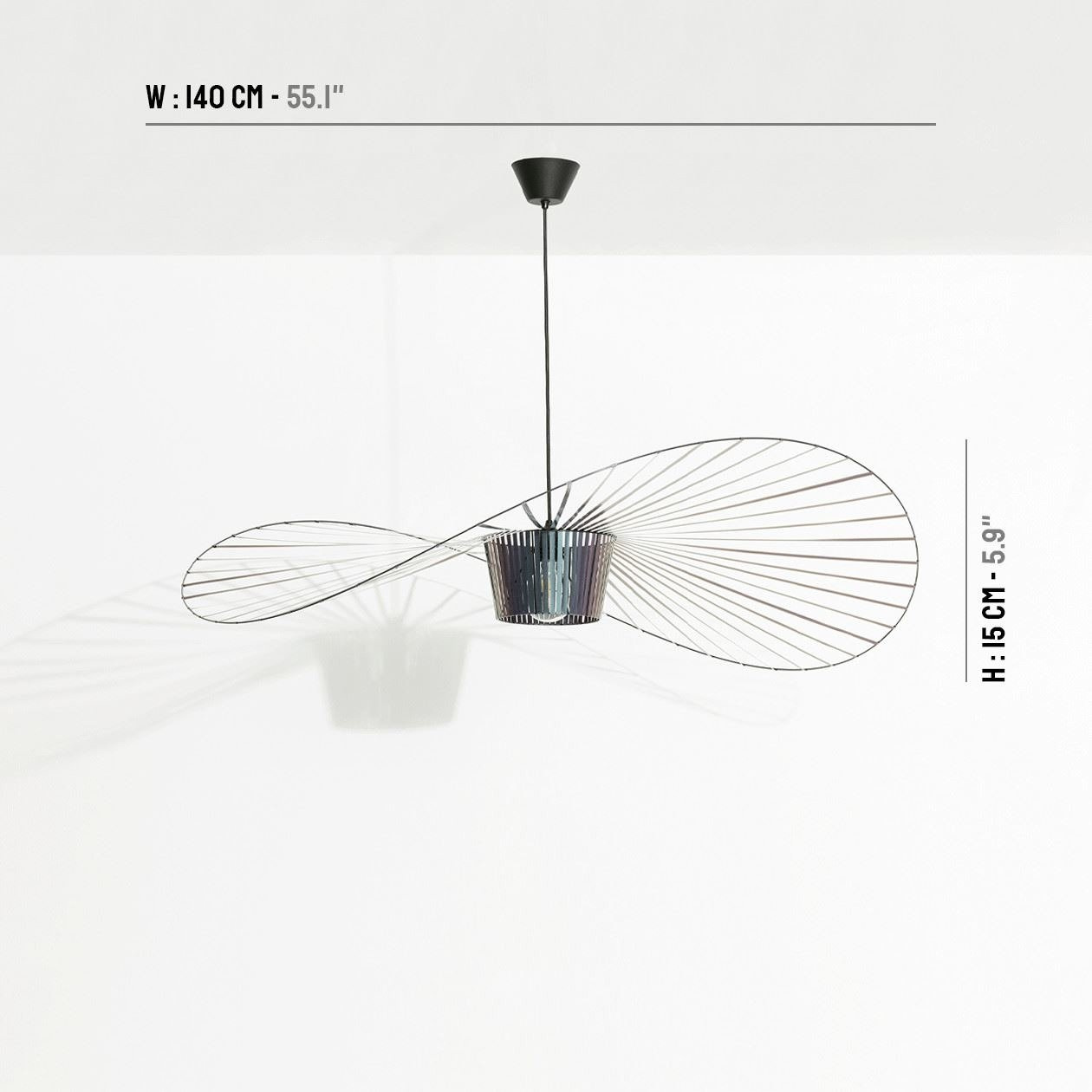 Petite Friture :: Lampa wisząca Vertigo opal black śr. 140 cm