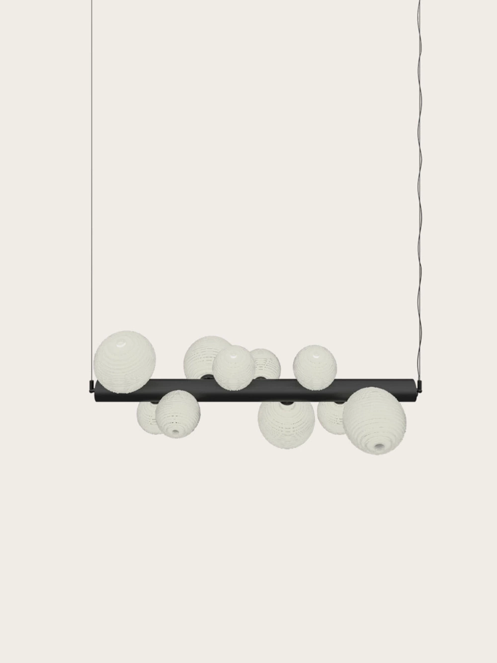 Aromas :: Lera hanging lamp, width 120 cm, black