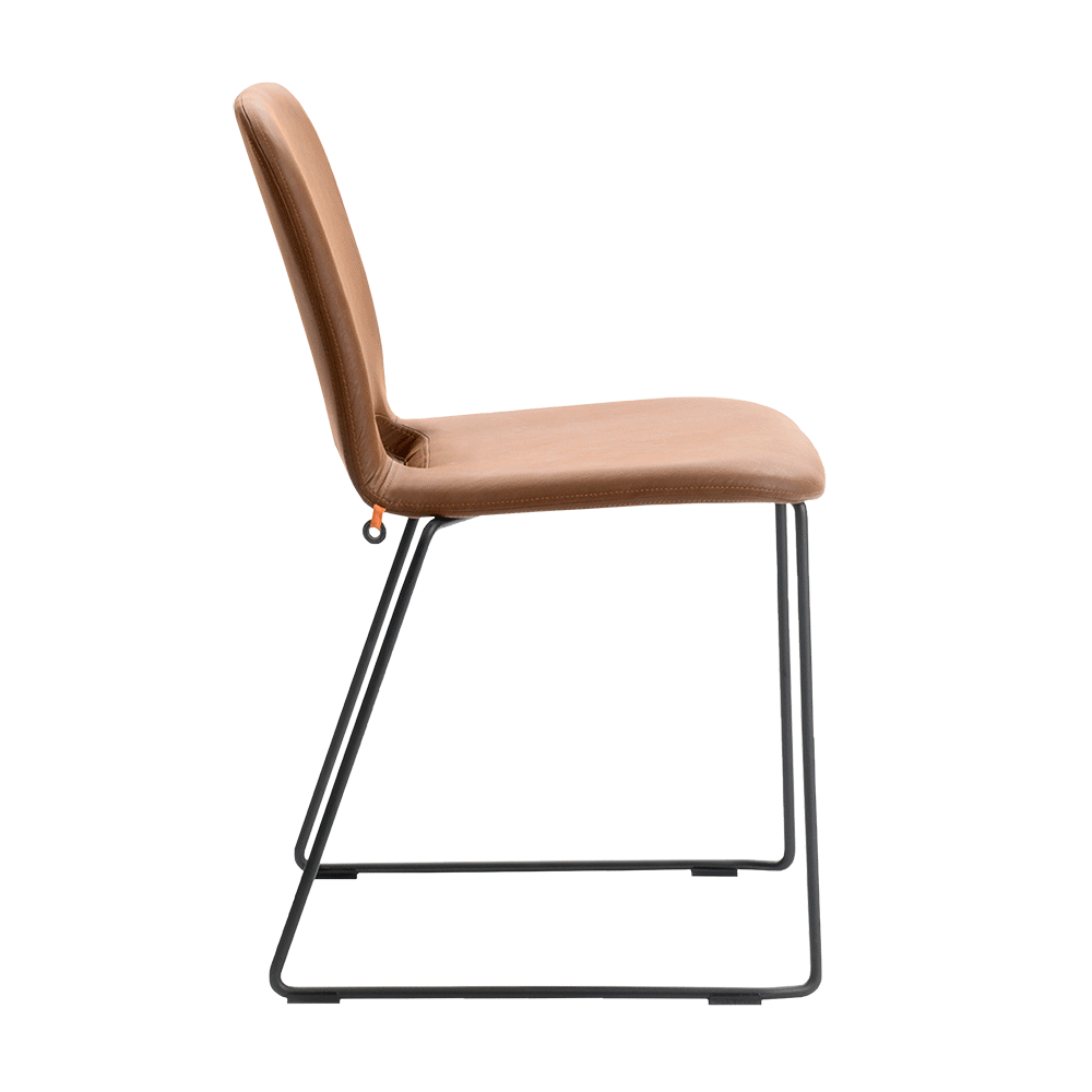 Mobitec :: Stuhl gepolstert Rob Breite 47 cm braun