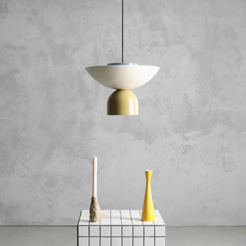 Artera :: Modulare Pendelleuchte im skandinavischen Design ILIA Creme/Dunkelblau/Pistazie (dunkel)